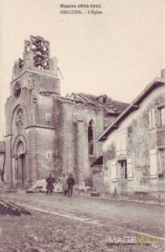 Eglise en ruines (Cercueil)